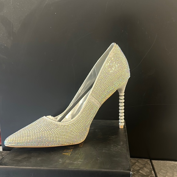 Silver Rhinestone Heels - Picture 5 of 6